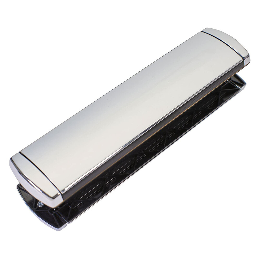 12" Letterplate Door Letterbox Upvc Wood Omega Premium Sprung Heavy Duty 40-80 - Chrome (Polished) 5056353998933