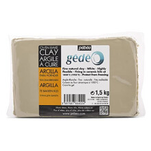 Arcilla para hornear - PEBEO - Gédéo - Blanca - 1.5 KG - Muy maleable - Cocción a 980
