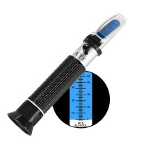 Hand-held Alcohol Refractometer,VRESOURCING 0~80% Alcohol Content Measurement Tool Tester for Spirits Distilled Ethanol with Water Like Whiskey,