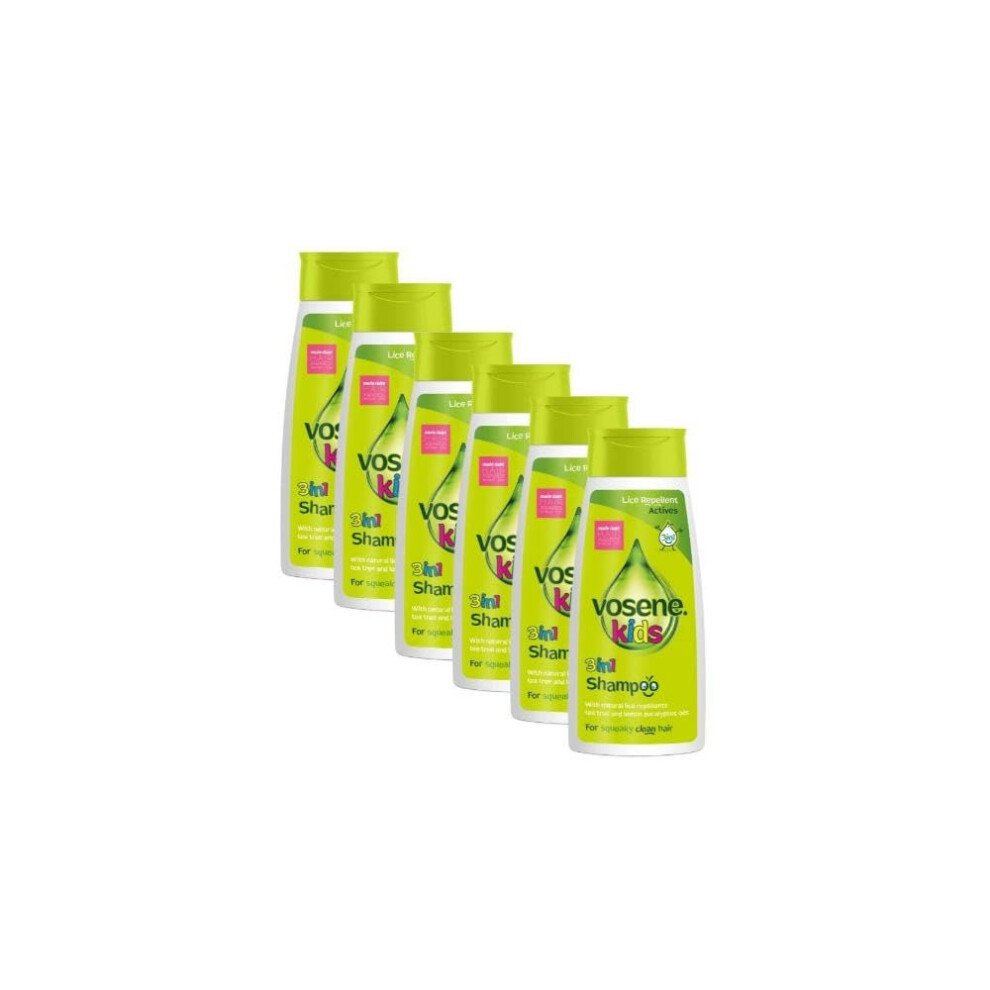 Vosene Kids Lice Repellent 3In1 Shampoo 6 Pack