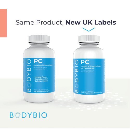 BodyBio, PC, Complexe Phospholipidique Liposomal, 100 Softgels Non-OGM 2