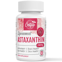Liposomal Astaxanthin Supplement 24MG, Maximum Absorption, Natural Antioxidant for Skin & Eye Health, Gluten Free, Non-GMO & No Gluten (60 Count (Pack