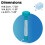 Bestway Schwimmendes Poolthermometer mit Schnurbefestigung 6