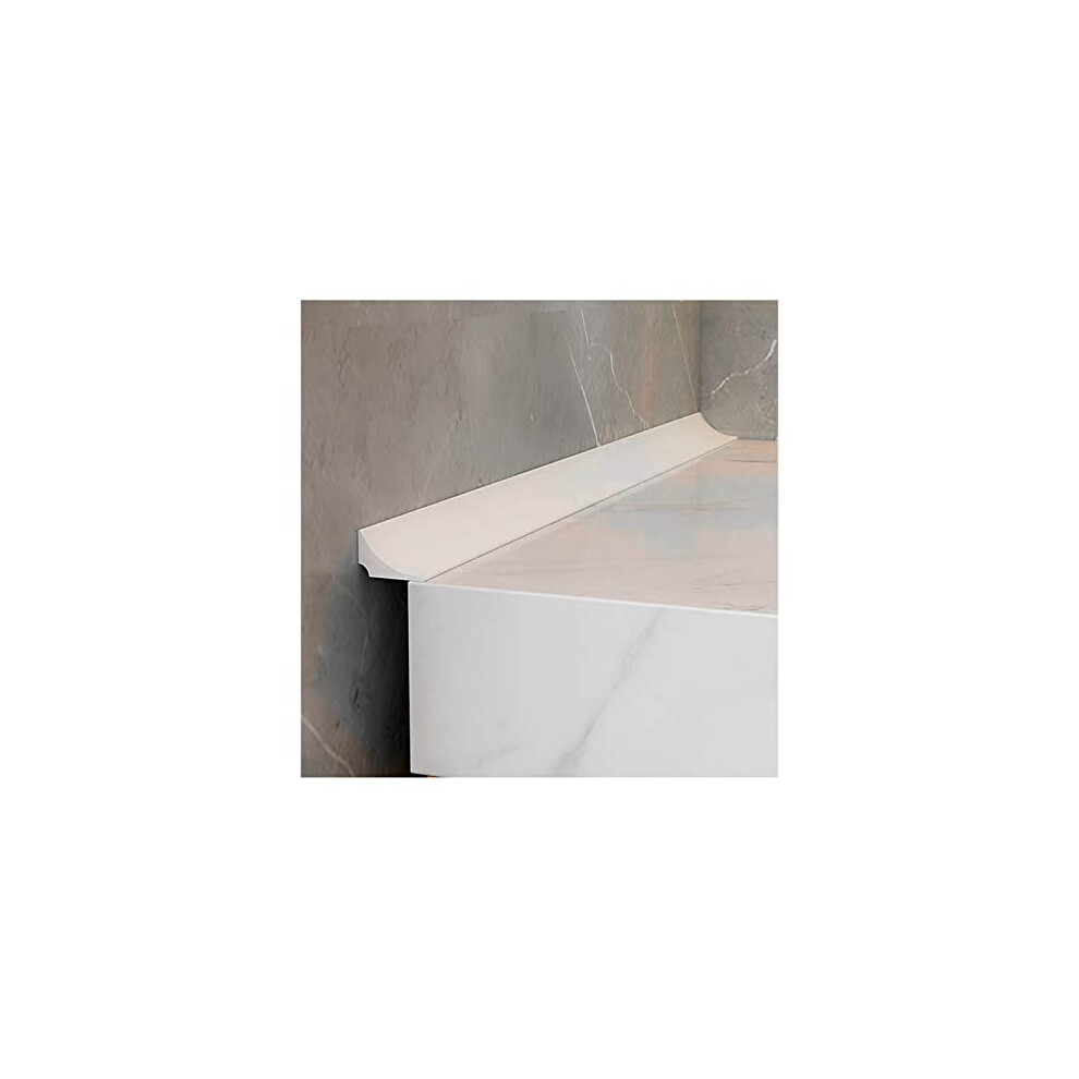 Bath Sealant Strip, Shower Seal Strip, Self-Adhesive Sealant Tape, Shower Threshold Water Barrier For Sink, Bathtub, Wet Room Floor (White(2M)) 758211958800