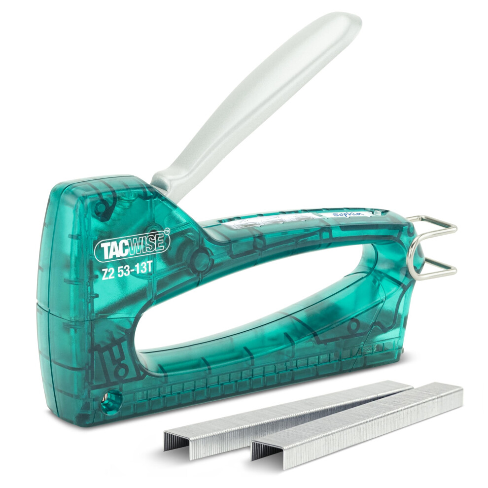 1728 Z2 53-13T Transparent Staple Gun with 300 Staples, Uses Type 13 and 53/4-8 mm Staples