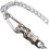321415 70 cm PVC coated tether chain with panic hook and carab. 5