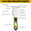 Scraper Tool 13-in-1 Painters Tool Stainless Steel Paint Stripper Tool for Paint Roller, Straight Scraper, Curved Scraper 3