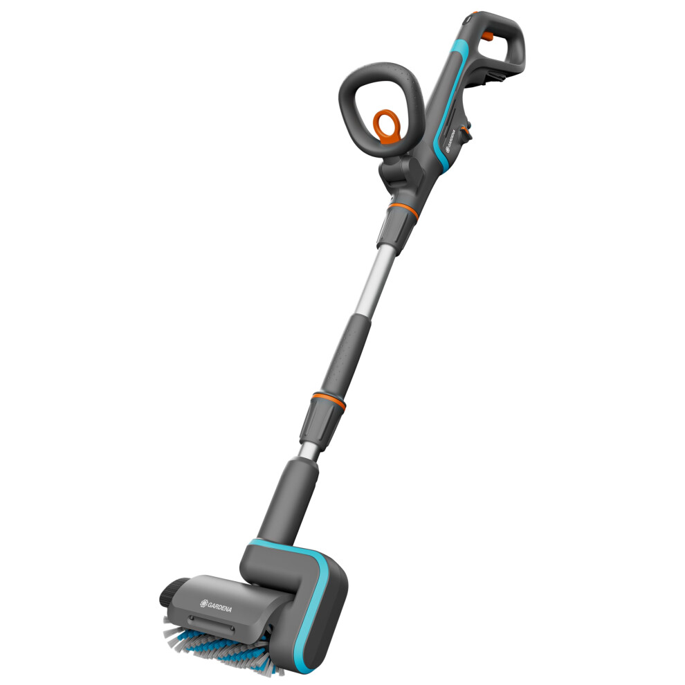 cordless multi-cleaner AquaBrush Patio 03/18V P4A solo: Battery-powered cleaning tool, wet cleaning of patio floors in just one step, without