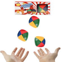Juggling Balls for Beginners, Learning Circus Toy, Set of 3, Soft 70g Juggling Balls, Designed for Children to safely Practise at Home, Helps to