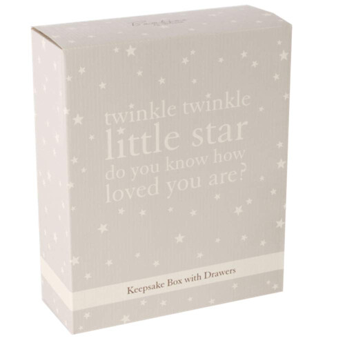 Baby Compartment Keepsake Box With Drawers CG1190 2