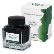 Wordsworth and Black Fountain Pen Ink Bottle (30 ml) Premium Luxury Edition; [Racing Green] Fountain Pens Bottled Ink; Classic Designed Bottle Smooth