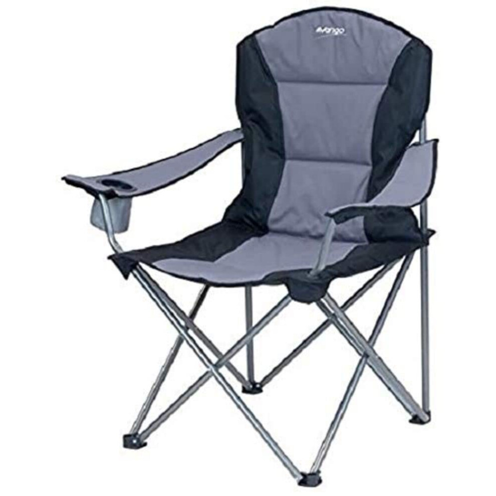 Goliath X-Large Padded Camping Chair for Adults [Amazon Exclusive], Extra Wide Seat with Insulated Drinks Holder, Folding Garden Chair for Outdoors,