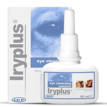 Iryplus Eye Solution for Dogs and Cats | Gentle Cleansing & Soothing Formula | Removes Secretions, Scabs & Mucus Around Eye | Chamomile | 50ml