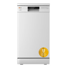 Freestanding Dishwasher CDWEF1034BW-UK 45cm Width, Slimline Dishwasher with 10 place settings, Quick Wash, Hygiene Wash, Delay Start, Half Load,