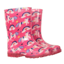 (11 UK Child, Pink) Mountain Warehouse Toddler Splash Light Up Wellington Boots