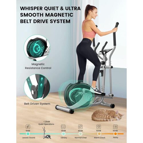Cross Trainer Magnetic Hyper-Quiet Compact Elliptical Machine 1