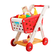 Shopping cart toy baby small trolley children play house fruit
