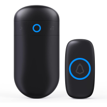 SECRUI Wireless Doorbell, IP55 Waterproof Battery Operated at 1000ft Range with 5 Level Volume, 52 Door Bells Chimes LE