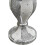 Silver and White Crushed Diamond Mirrored Side Table 2