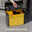 Homcom HOMCOM 4 Drawers Large Tool Box, Steel Toolbox with Handle, Yellow 3