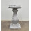 Silver Pillar Side Table 60cm Tall Crushed Diamond Glitter 2