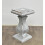 Silver Pillar Side Table 60cm Tall Crushed Diamond Glitter 1