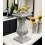 Silver Pillar Side Table 60cm Tall Crushed Diamond Glitter 7