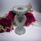 Silver Pears Mirrored Side Table Crushed Diamond 2