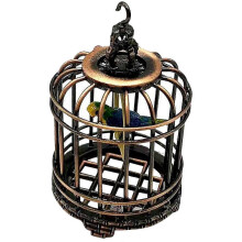 (As show, One size) Mini House Birdcage Small Bird Cage Tiny House Bird Cage Mini Birdcage Ornament