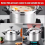 3L/5L/7L Professional Pressure Cooker Heavy-Duty Aluminum E 2