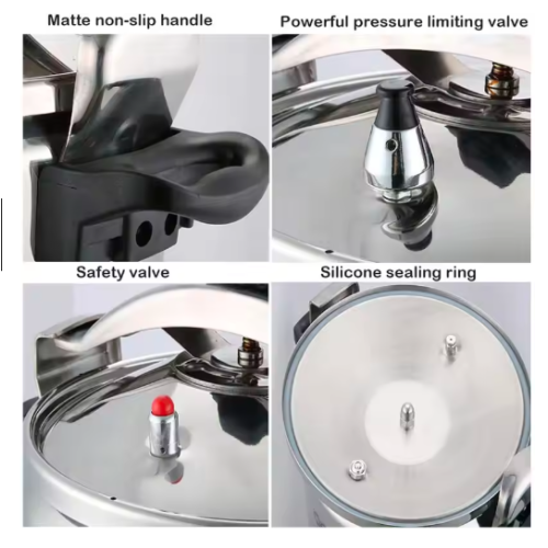 3L/5L/7L Professional Pressure Cooker Heavy-Duty Aluminum E 2