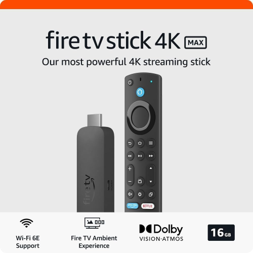Amazon Fire TV Stick 4K Max (Newest gen), support 1