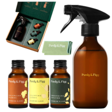 Purdy & Figg | Counter Clean Mixed Starter Kit | All Natural Gentle Non Toxic Organic Essential Oils Multipurpose Cleaner