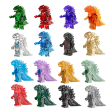 16PCS Godzilla Mini Figures - Compatible with LEGO Bricks, Non-Toxic ABS, 4.5cm Collectible Set
