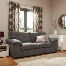 (3 Seater, Grey) Amalfi Jumbo Cord 3 Seater and 2 Seater Sofa