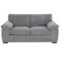(2 Seater, Grey) Amalfi Jumbo Cord 3 Seater and 2 Seater Sofa