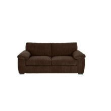 (2 Seater, Chocolate) Amalfi Jumbo Cord 3 Seater and 2 Seater Sofa