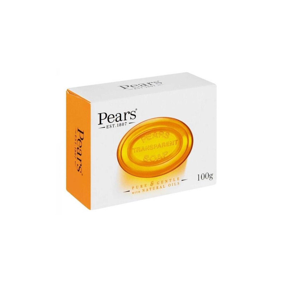 Pears 12 X Transparent Soap Pure & Gentle With Natural Oils 100G