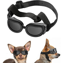 Small Dog Sunglasses Uv Protection Goggles Eye Wear Protection With Adjustable Strap Water
