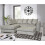 Snugg Furniture (Left Hand Corner, Alaska Silver) Chiswick Corner sofa with Footstool 1