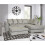 Snugg Furniture (Right Hand Corner, Alaska Silver) Chiswick Corner sofa with Footstool 1