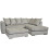 Snugg Furniture (Right Hand Corner, Alaska Silver) Chiswick Corner sofa with Footstool 3