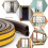 5M D-Shape Rubber Foam Seal Strip Door Window Draught Excluder 2