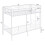 Metal Bunk Bed Single over Single Loft Bed Frame w/Ladder & Guardrail 2