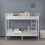 Metal Bunk Bed Single over Single Loft Bed Frame w/Ladder & Guardrail 4