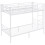 Metal Bunk Bed Single over Single Loft Bed Frame w/Ladder & Guardrail 3