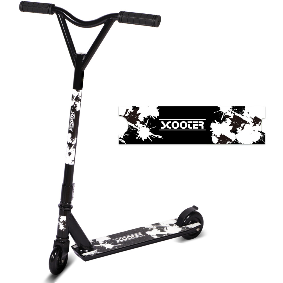 H.yeed (Black White) Stunt Scooter, Pro Street Stunt Scooters With 100Mm Pu Wheels White,Black