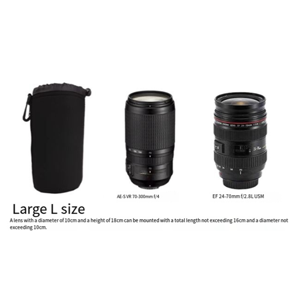 Zeildoek 4 Stuks S/M/L/Xl Cameralens Draagtas Cameralens Draagtas Zeil Camera-Accessoires-image
