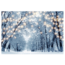 Photography Cloth 210X150Cm Winter Snow Background Cloth Snowflake Christmas Tree Glitter White Forest Party Photography Backdrops, D