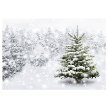 Photography Cloth 210X150Cm Winter Snow Background Cloth Snowflake Christmas Tree Glitter White Forest Party Photography Backdrops, F